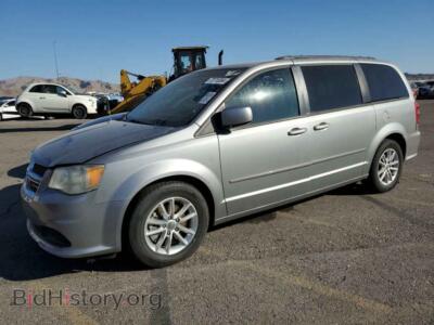 2014 Dodge CARAVAN SXT, серебристый — VIN 2C4RDGCG2ER153232, Copart