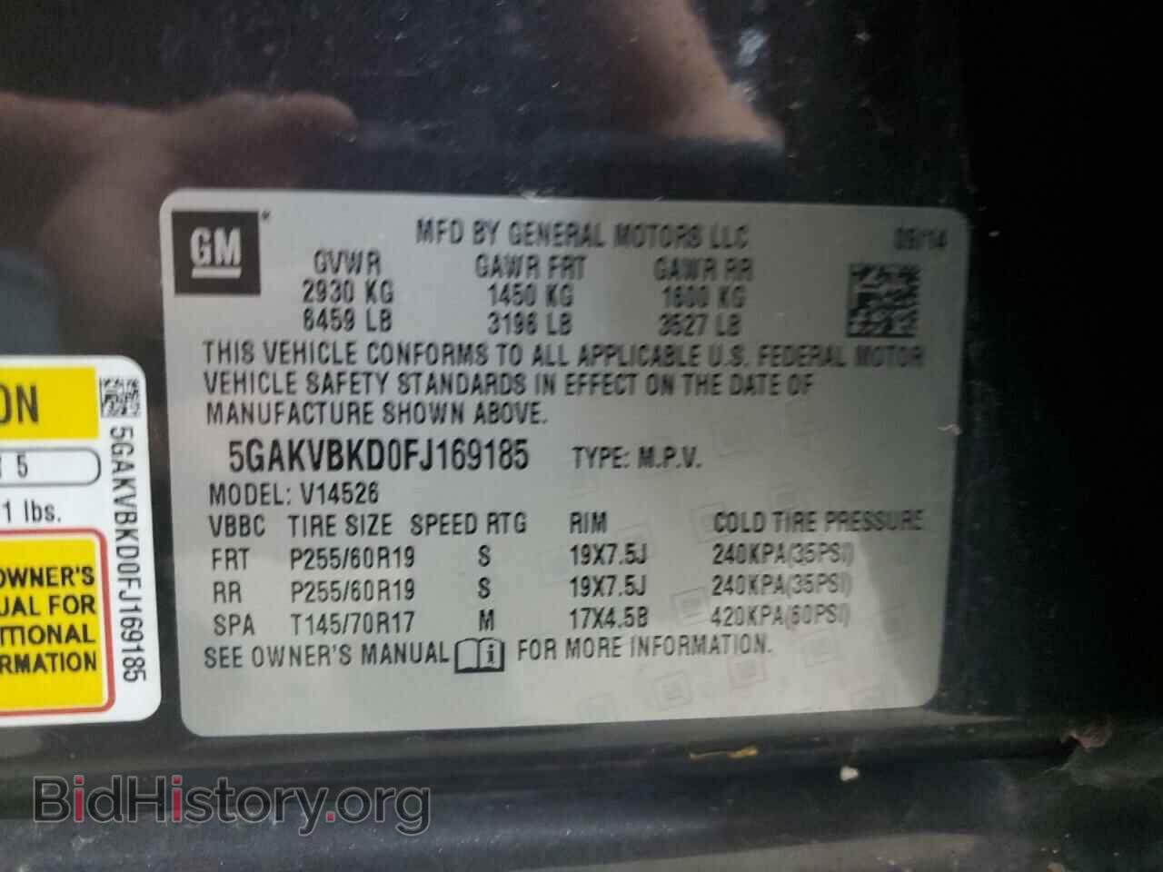 2015 BUICK ENCLAVE - VIN: 5GAKVBKD0FJ169185 - Photo 13