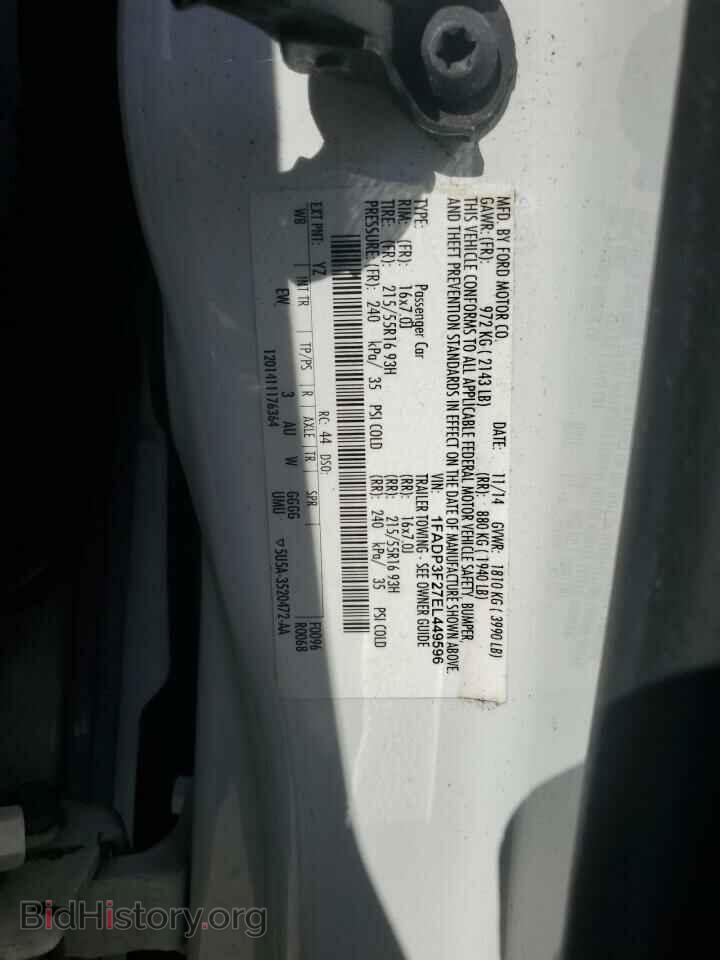 2014 FORD FOCUS - VIN: 1FADP3F27EL449596 - Фото 12