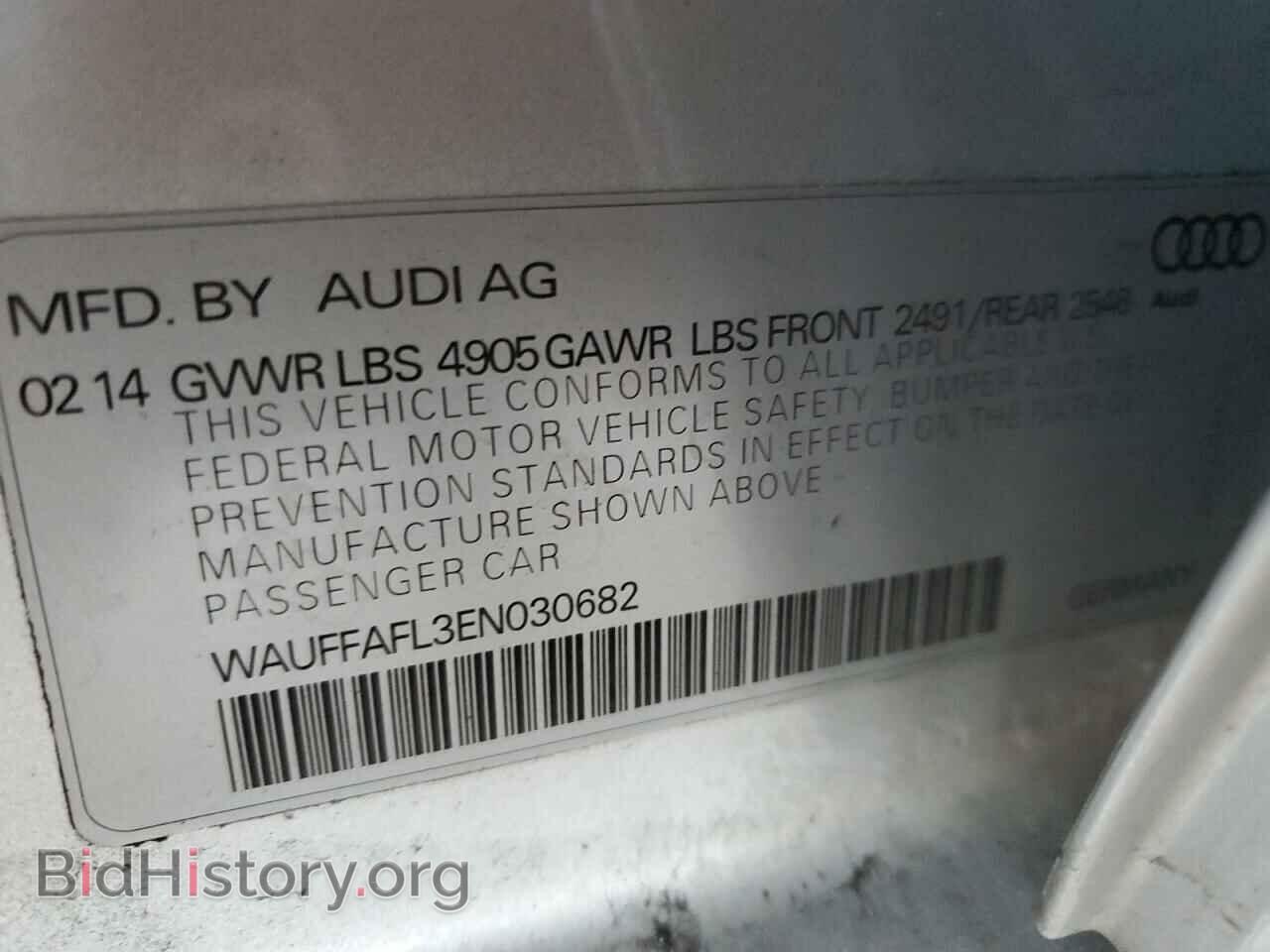 2014 AUDI A4 - VIN: WAUFFAFL3EN030682 - Фото 13