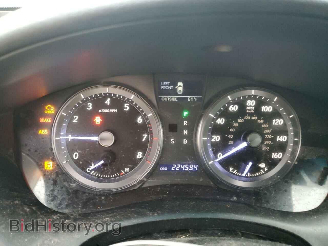 2012 LEXUS ES350 - VIN: JTHBK1EG7C2493715 - Фото 9