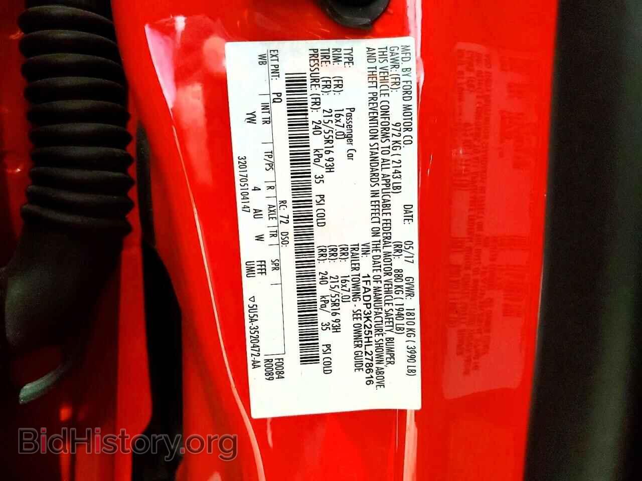 2017 FORD FOCUS - VIN: 1FADP3K25HL278616 - Фото 12