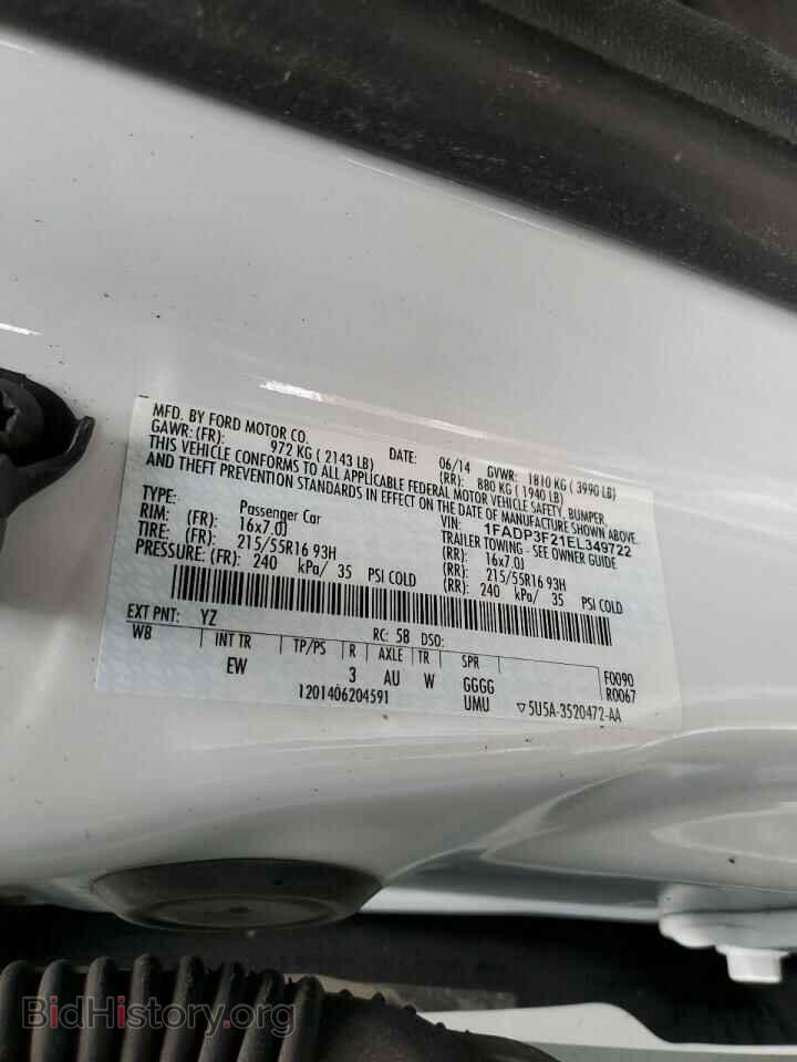 2014 FORD FOCUS - VIN: 1FADP3F21EL349722 - Photo 12
