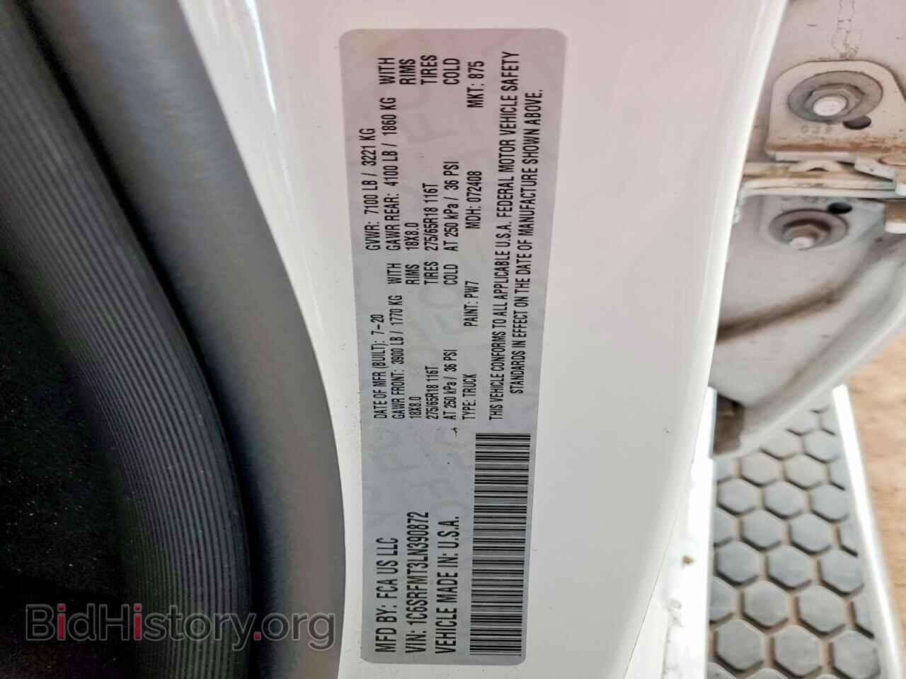 2020 RAM 1500 - VIN: 1C6SRFMT3LN390872 - Фото 12