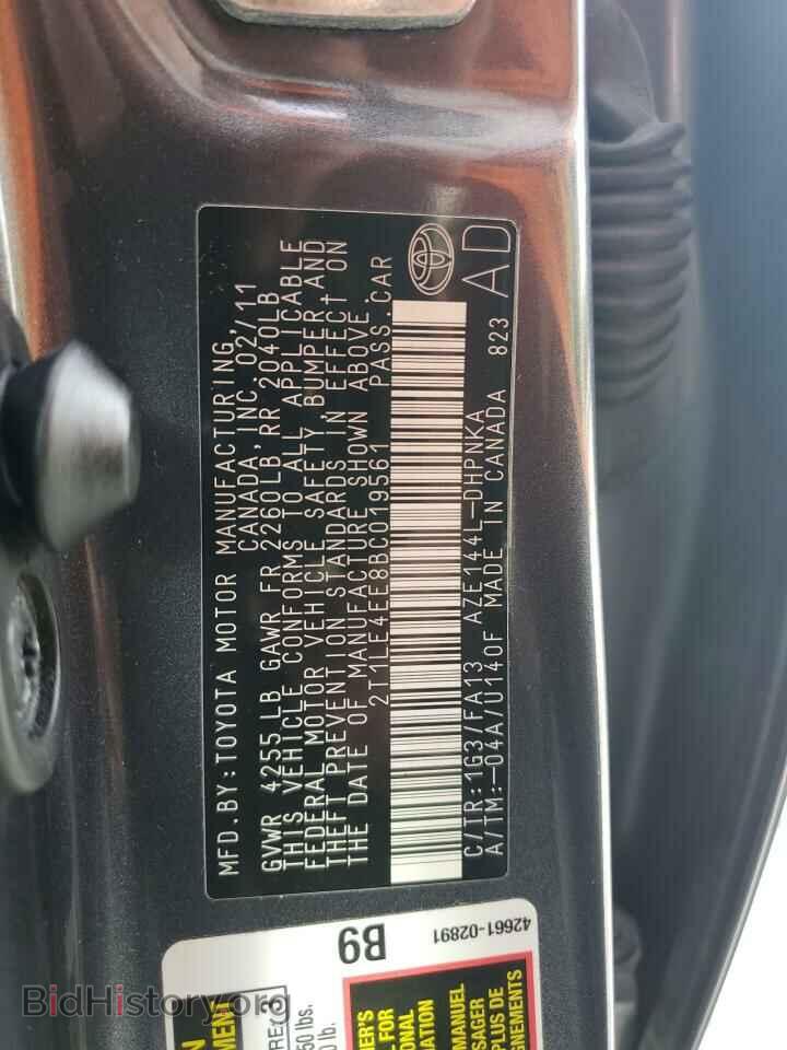 2011 TOYOTA COROLLA - VIN: 2T1LE4EE8BC019561 - Фото 12