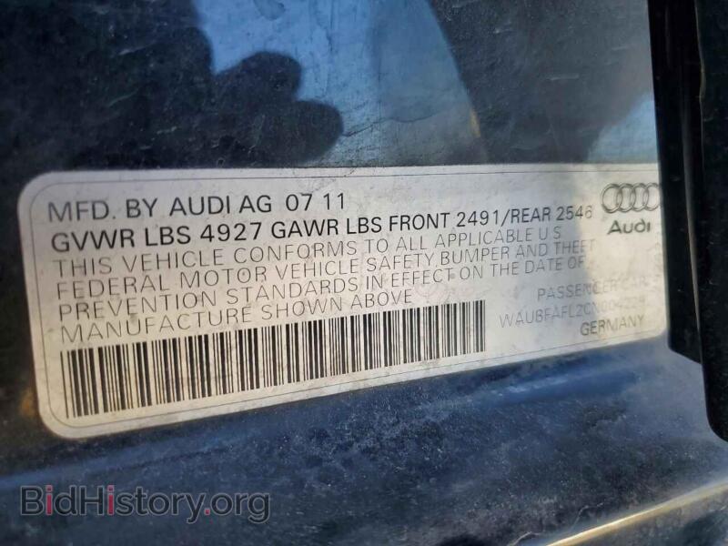 2012 Audi A4 (VIN WAUBFAFL2CN004229) — фото 13 из 13