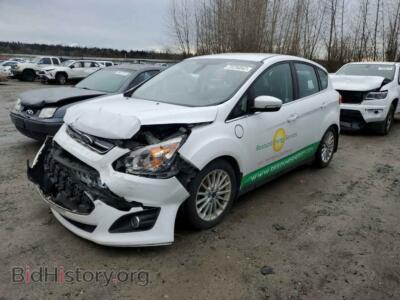 2015 Ford CMAX C-Max Prem, white — VIN 1FADP5CU5FL115036, Copart