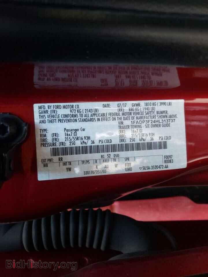 2017 FORD FOCUS - VIN: 1FADP3F24HL313737 - Фото 12