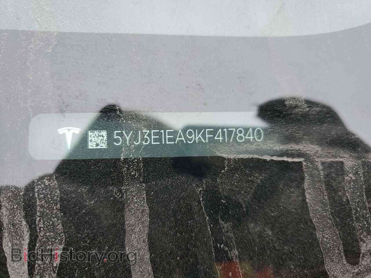 2019 TESLA MODEL 3 - VIN: 5YJ3E1EA9KF417840 - Фото 12