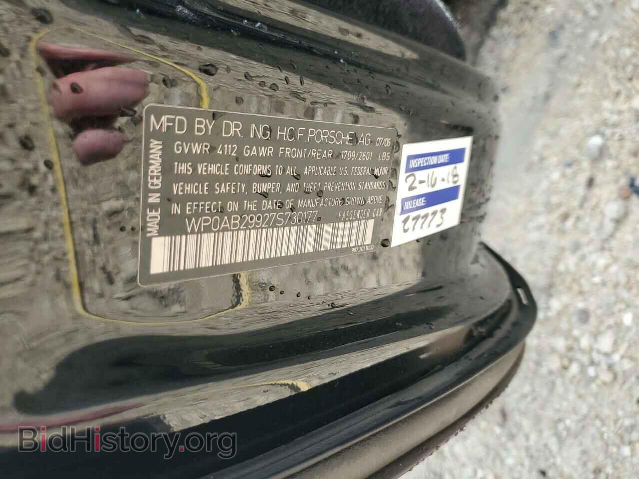 2007 PORSCHE 911 - VIN: WP0AB29927S730177 - Фото 14