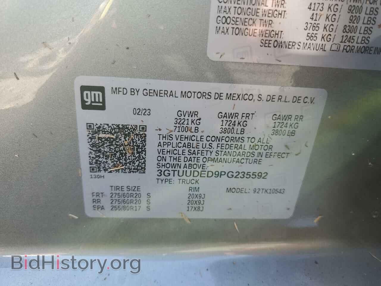 2023 GMC SIERRA - VIN: 3GTUUDED9PG235592 - Фото 12