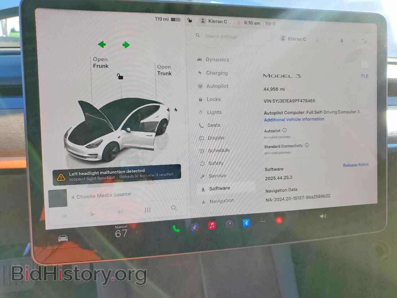 2023 TESLA MODEL 3 - VIN: 5YJ3E1EA9PF478466 - Фото 9