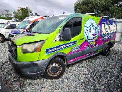 2015 Ford TRANSIT T-250, white — VIN 1FTNR2ZM2FKA98832, Copart