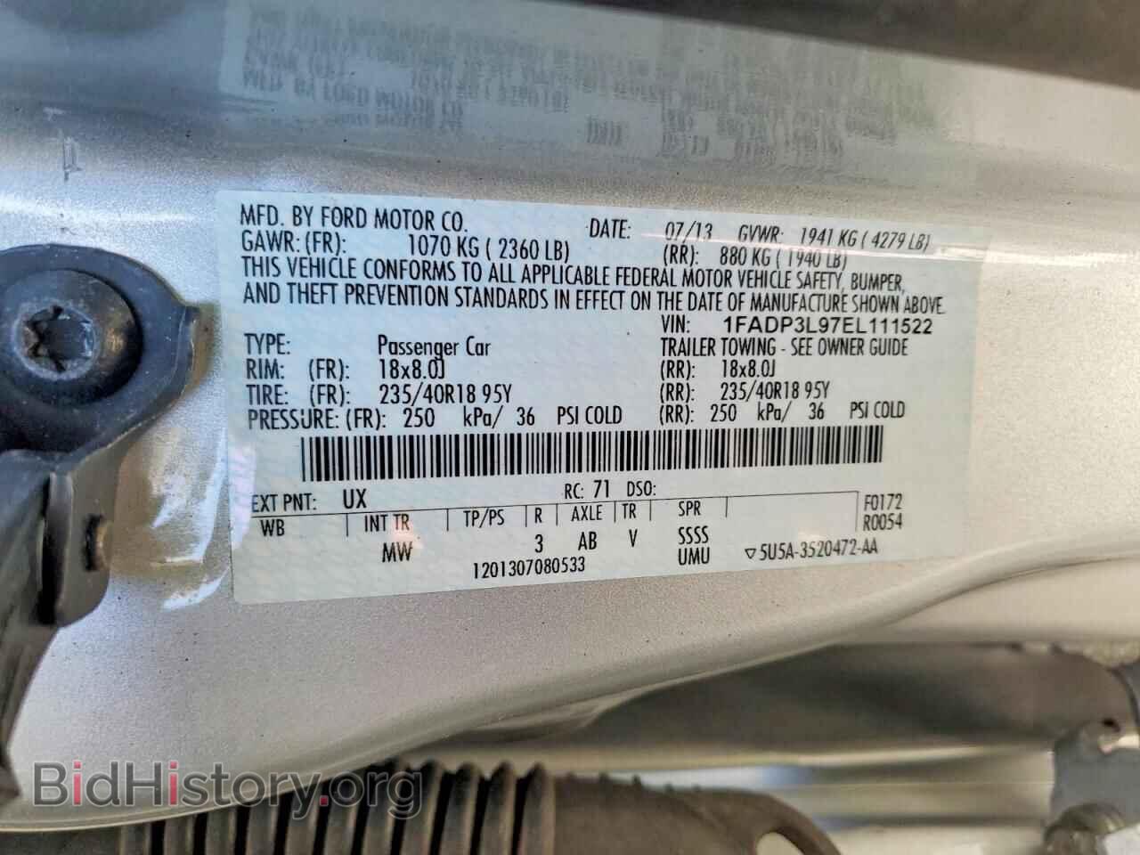 2014 FORD ALL Models - VIN: 1FADP3L97EL111522 - Photo 13