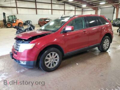 2008 Ford EDGE Edge SEL, красный — VIN 2FMDK38C58BB02217, Copart