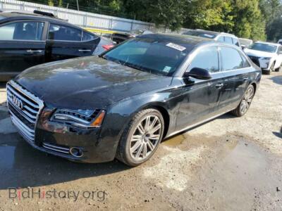 2012 Audi A8 L Quattro, черный — VIN WAURVAFD1CN001896, Copart