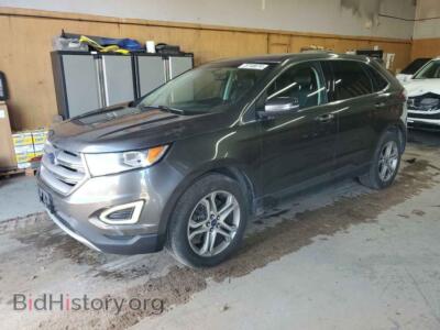 2015 Ford EDGE Titanium, серый — VIN 2FMTK4K97FBB34503, Copart