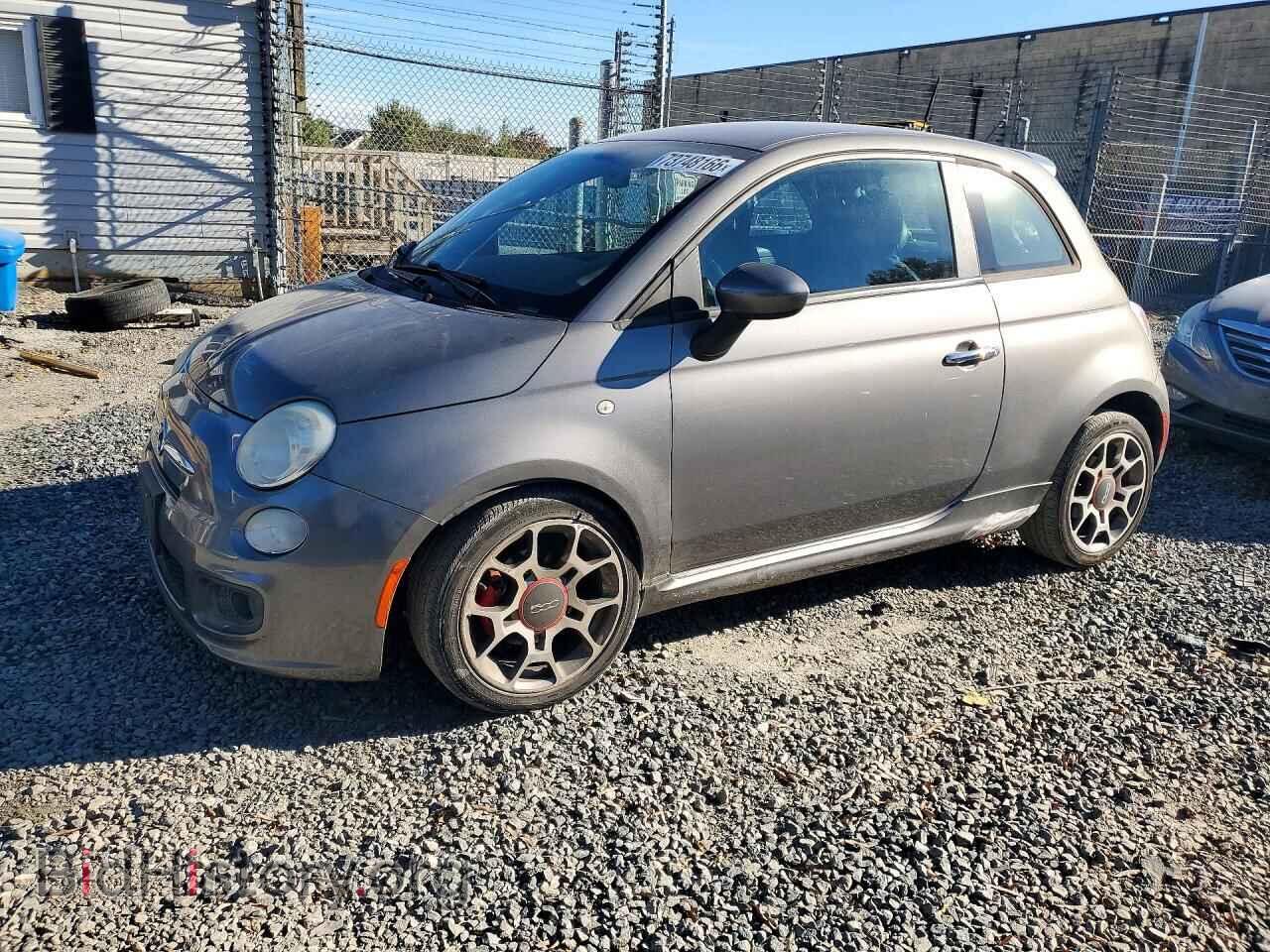 2012 Fiat 500 Sport (VIN 3C3CFFBR5CT127090) — photo 1 of 12, Copart, damage: front end
