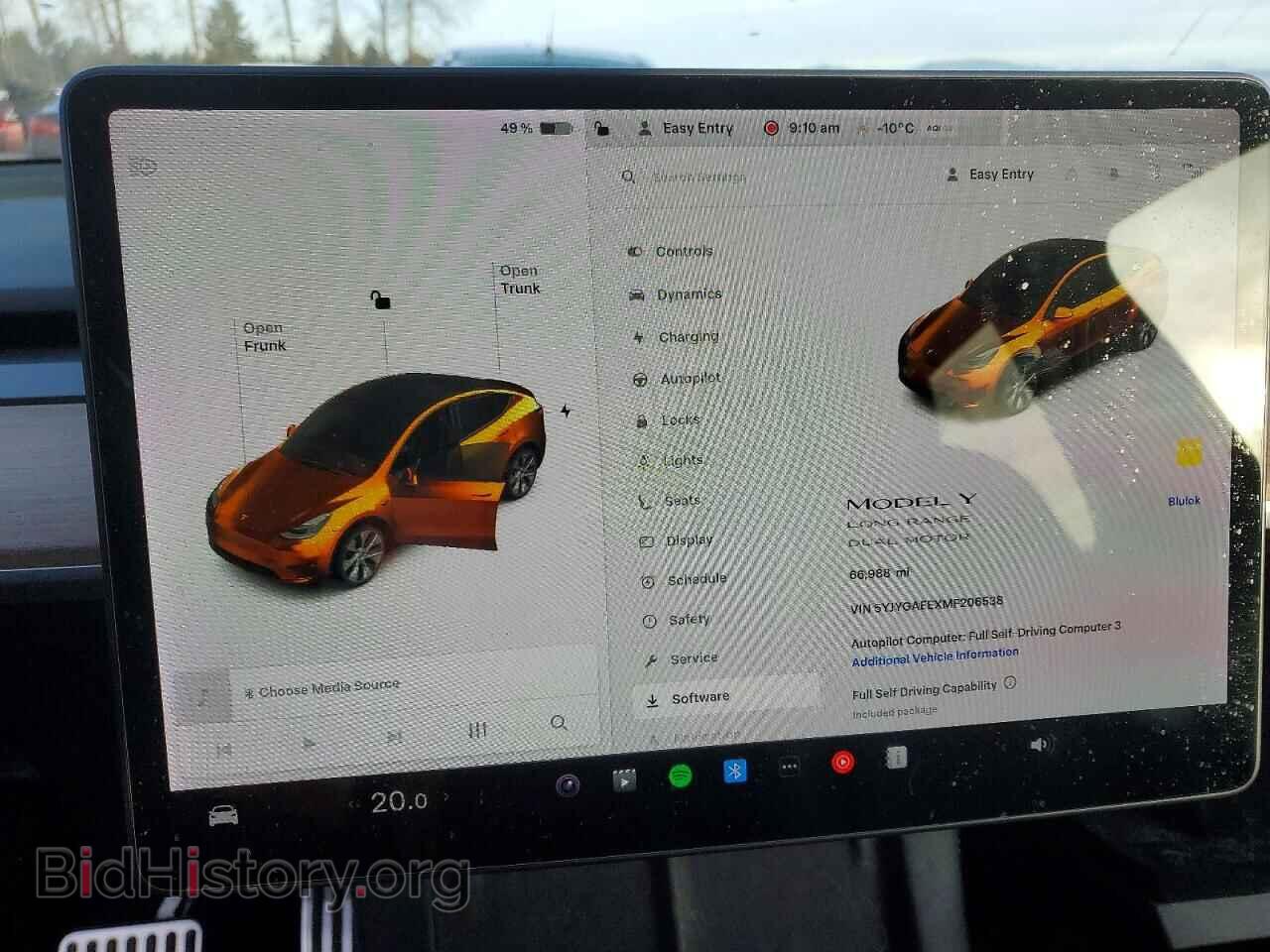 2021 TESLA MODEL Y - VIN: 5YJYGAEEXMF206538 - Photo 9
