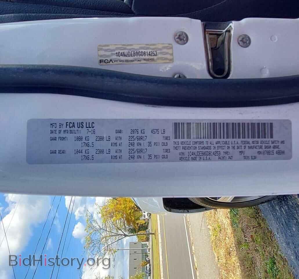 2016 JEEP COMPASS - VIN: 1C4NJDEB0GD814253 - Фото 10