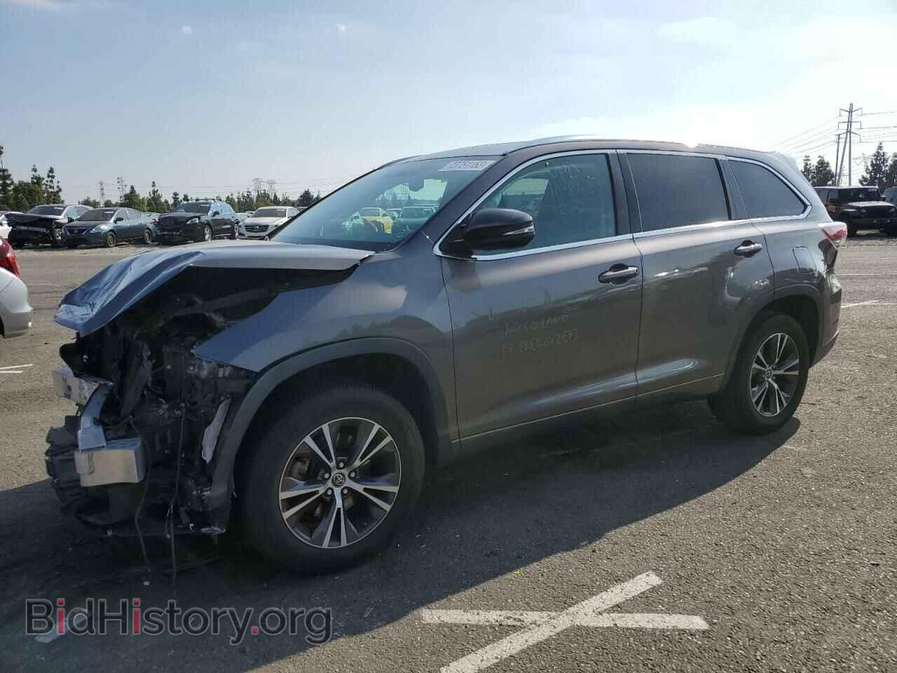 Photo 5TDKKRFH5GS145420 - TOYOTA HIGHLANDER 2016