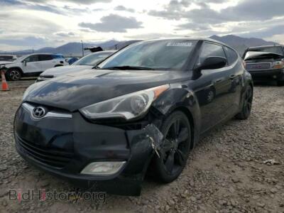 2012 Hyundai VELOSTER, черный — VIN KMHTC6AD1CU073072, Copart