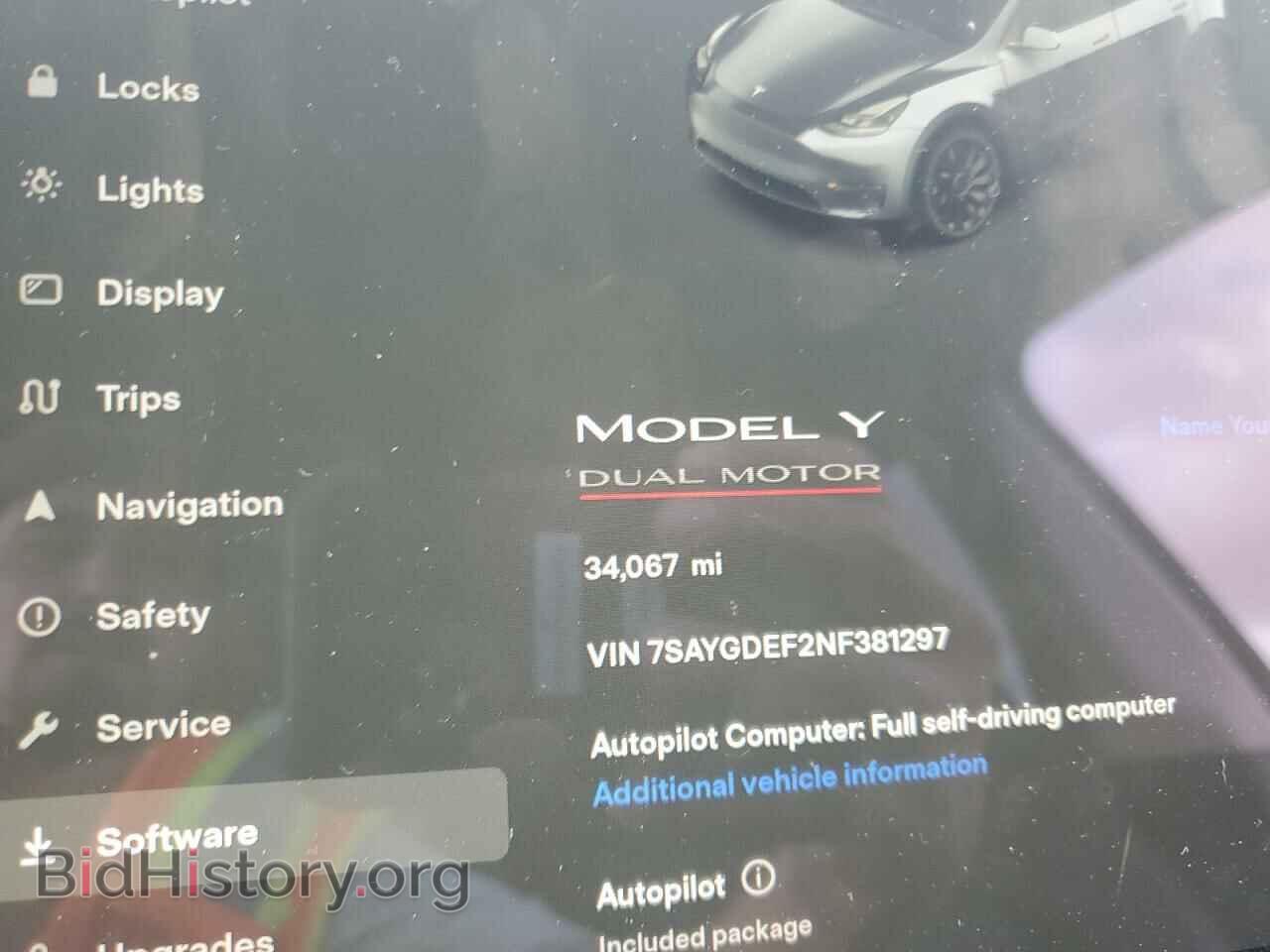 2022 TESLA MODEL Y - VIN: 7SAYGDEF2NF381297 - Фото 9