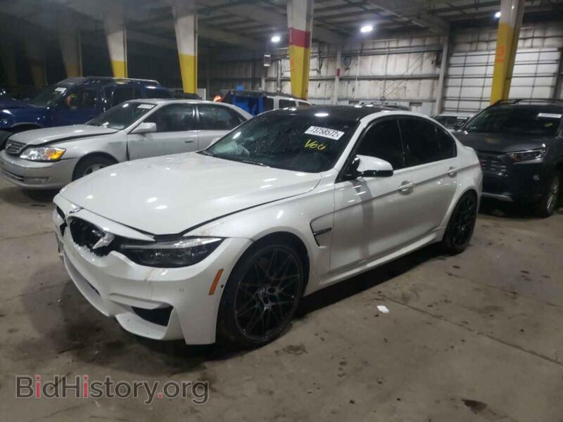 2018 BMW M3 (VIN WBS8M9C58J5J78786) — photo 1 of 12, Copart, damage: front end