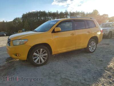2008 Toyota HIGHLANDER, yellow — VIN JTEES43A582095159, Copart