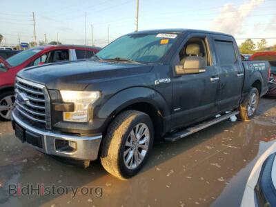 2015 Ford F-150 Supercrew, черный — VIN 1FTEW1CP7FFA77327, Copart