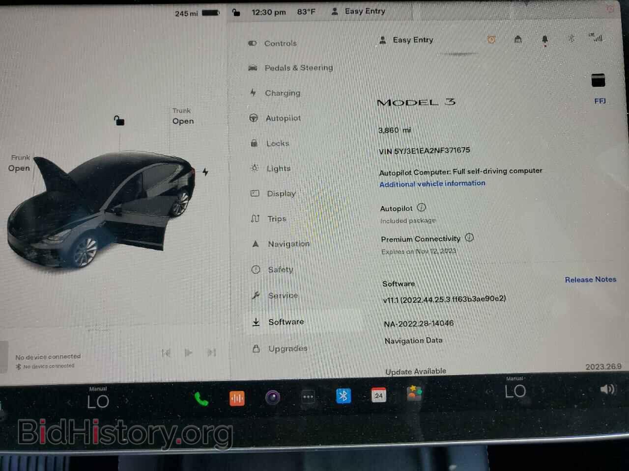 2022 TESLA MODEL 3 - VIN: 5YJ3E1EA2NF371675 - Photo 9