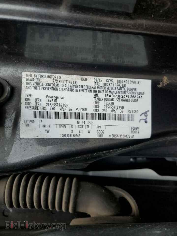 2015 FORD FOCUS - VIN: 1FADP3F25FL268241 - Фото 12