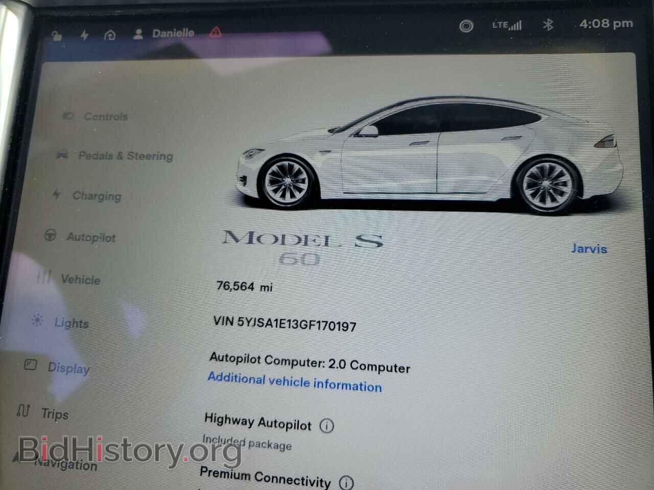 2016 TESLA MODEL S - VIN: 5YJSA1E13GF170197 - Фото 9