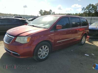 2014 Chrysler MINIVAN Town & COU, red — VIN 2C4RC1BG9ER329789, Copart