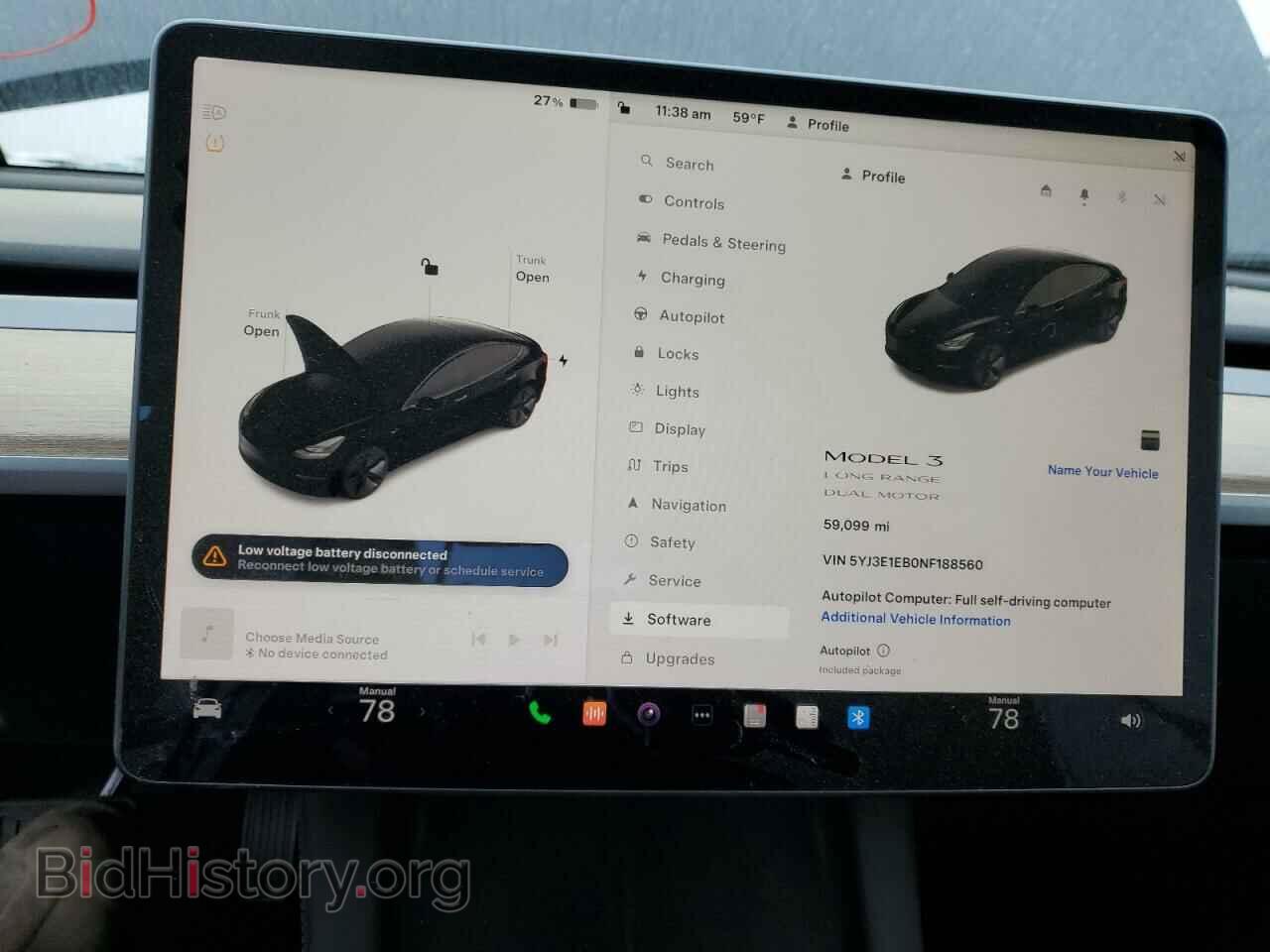 2022 TESLA MODEL 3 - VIN: 5YJ3E1EB0NF188560 - Фото 9