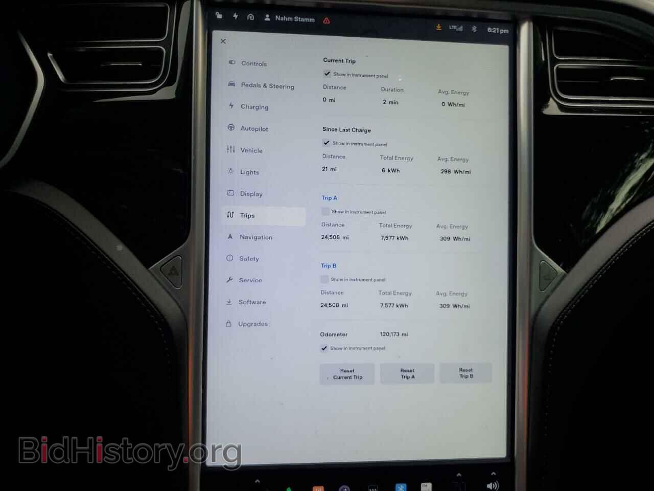 2016 TESLA MODEL S - VIN: 5YJSA1E17GF156304 - Фото 9