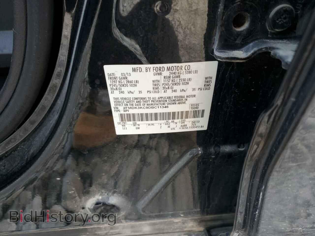 2013 FORD EDGE - VIN: 2FMDK3KC9DBC11346 - Фото 13