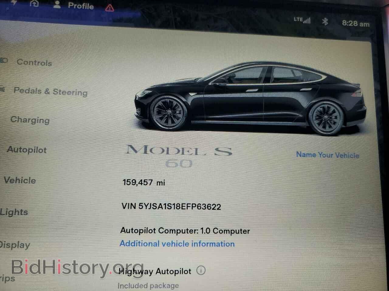 2014 TESLA MODEL S - VIN: 5YJSA1S18EFP63622 - Photo 9