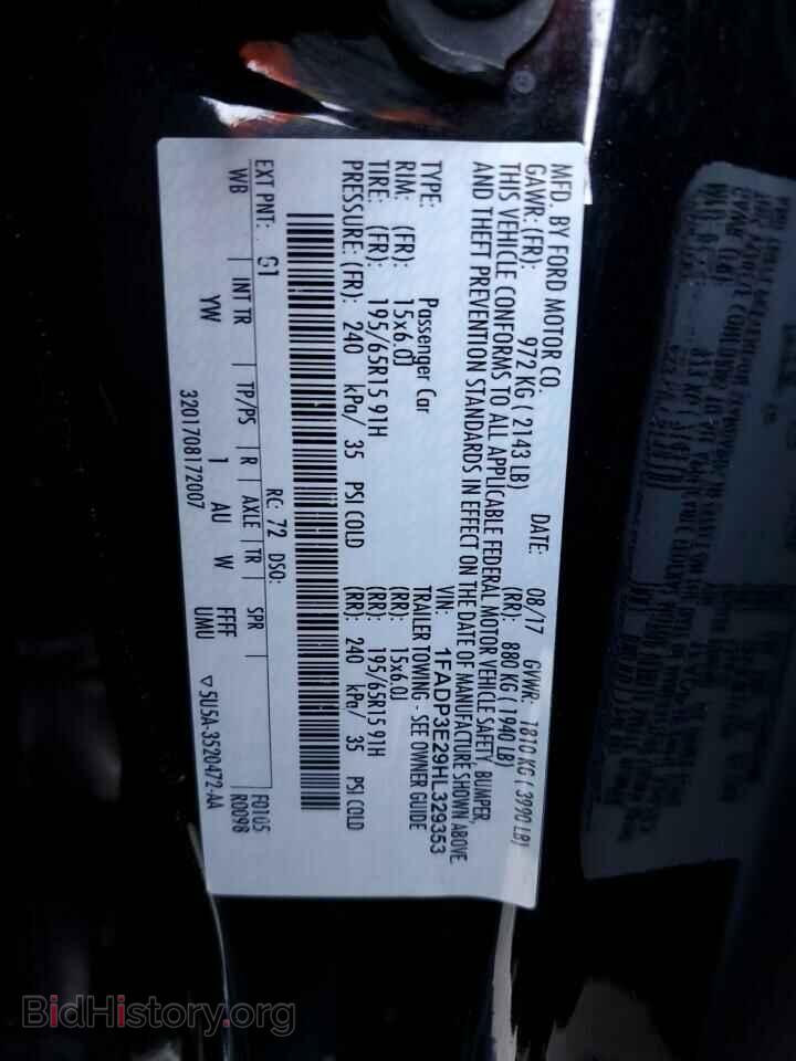 2017 FORD FOCUS - VIN: 1FADP3E29HL329353 - Фото 12