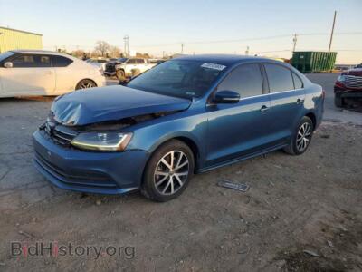 2017 Volkswagen JETTA SE, blue — VIN 3VWDB7AJ3HM328417, Copart