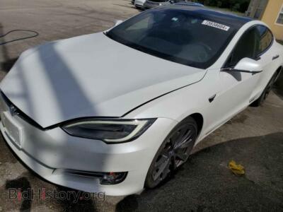 2021 Tesla MODEL S, white — VIN 5YJSA1E27MF424174, Copart