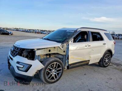 2017 Ford EXPLORER Sport, white — VIN 1FM5K8GT3HGA98311, Copart
