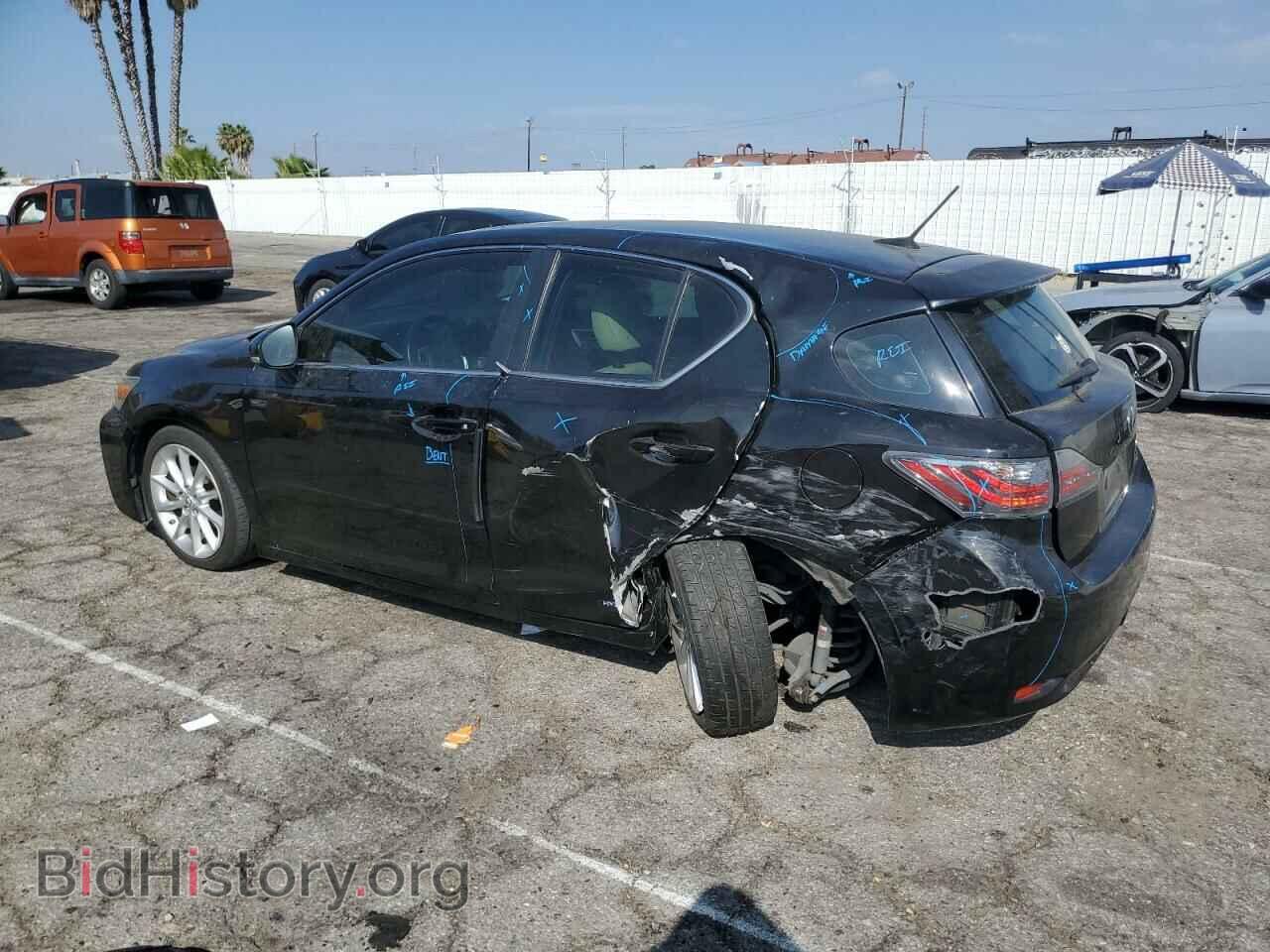 2012 LEXUS CT 200 - VIN: JTHKD5BH5C2086619 - Фото 2