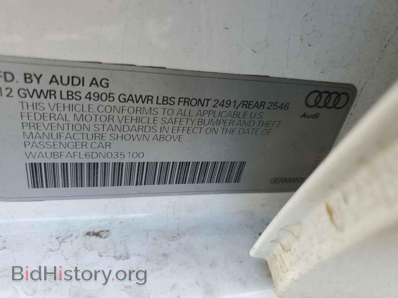 2013 AUDI A4 - VIN: WAUBFAFL6DN035100 - Photo 12
