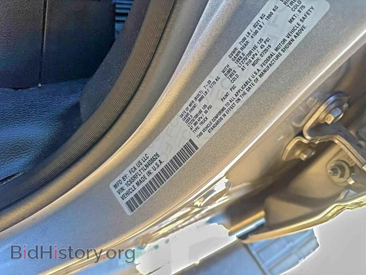 2020 RAM 1500 - VIN: 1C6SRFLT1LN408626 - Photo 10