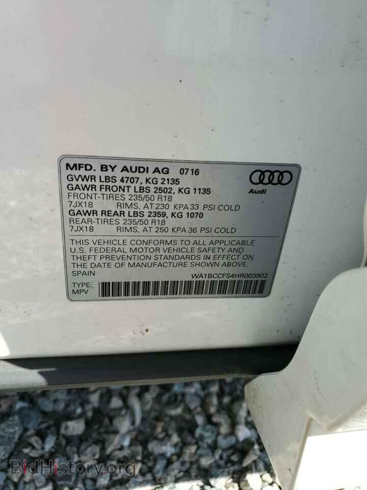 2017 AUDI Q3 - VIN: WA1BCCFS4HR003902 - Фото 14