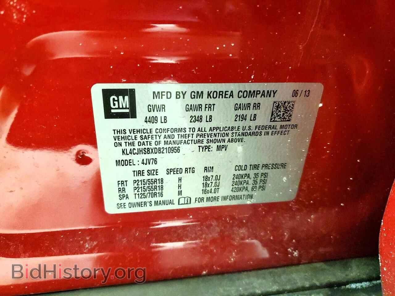 2013 BUICK ENCORE - VIN: KL4CJHSBXDB210956 - Фото 13