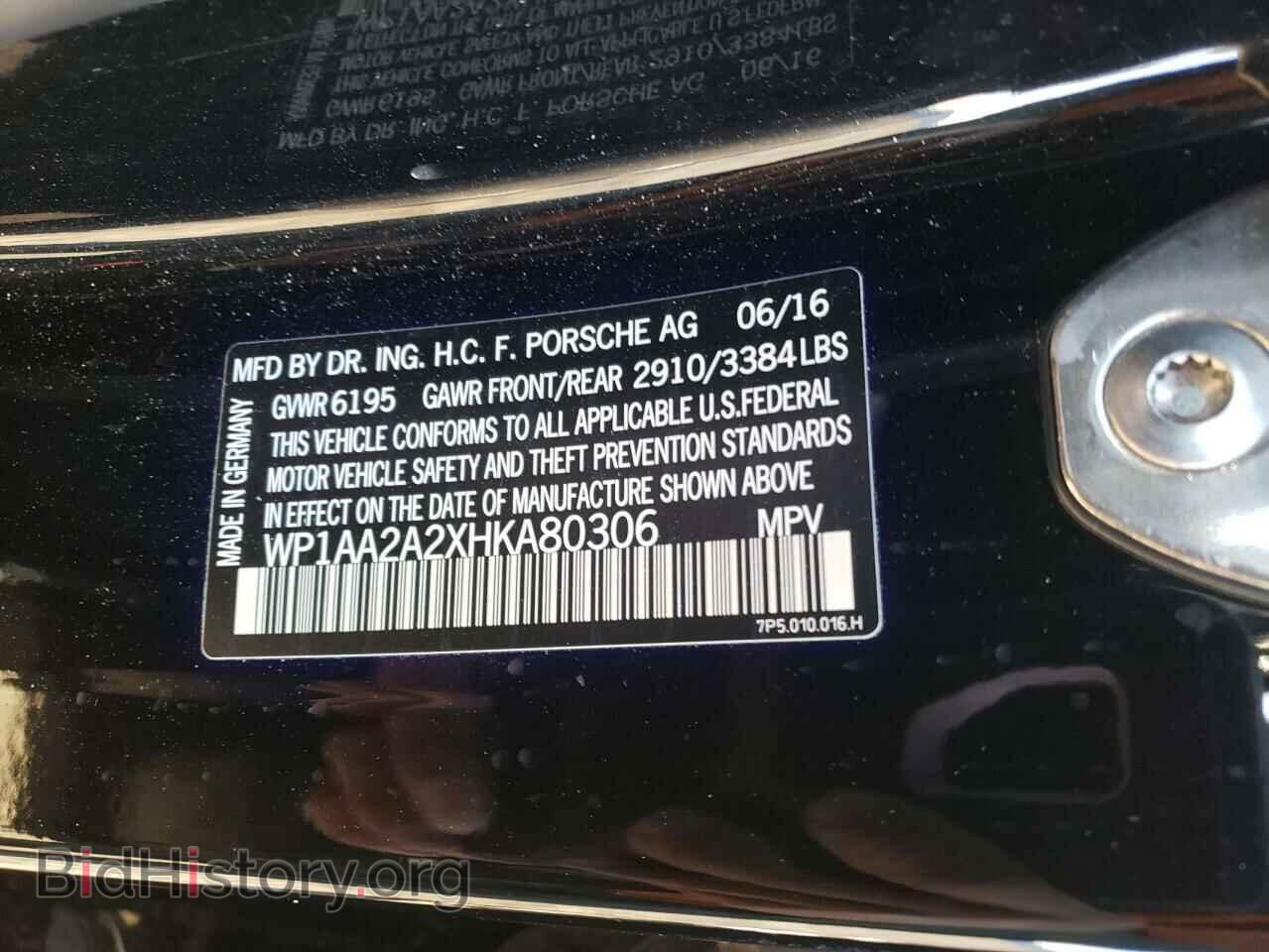 2017 PORSCHE CAYENNE - VIN: WP1AA2A2XHKA80306 - Photo 13