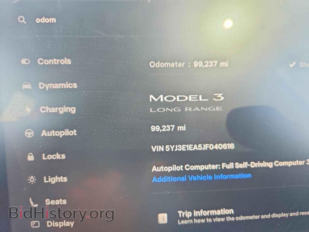 2018 TESLA MODEL 3 - VIN: 5YJ3E1EA5JF040616 - Photo 9