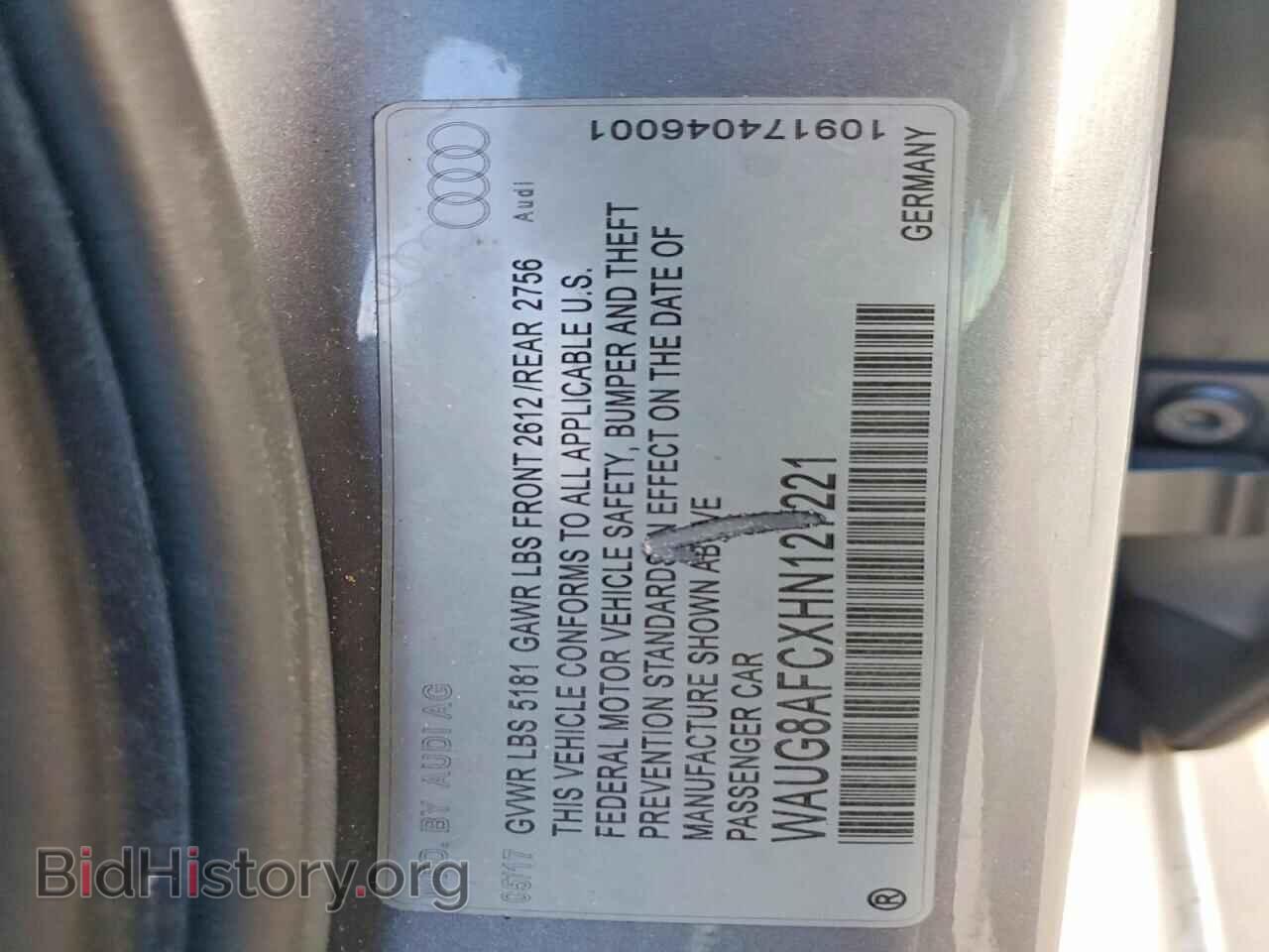2017 AUDI A6 - VIN: WAUG8AFCXHN127221 - Photo 12